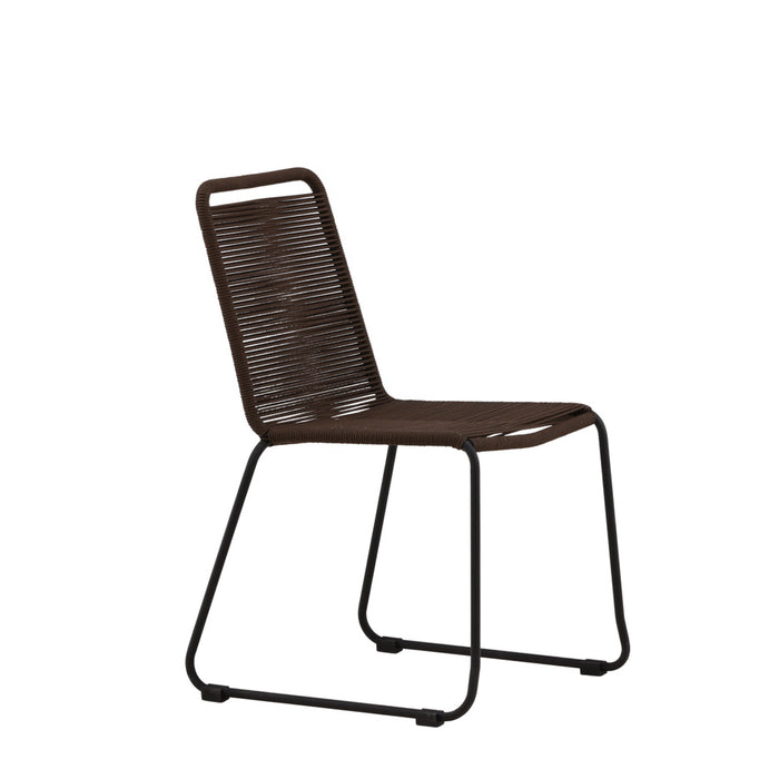 Fjôrd - Tuinstoel Bruin - Touw - Lindos - Set van 2