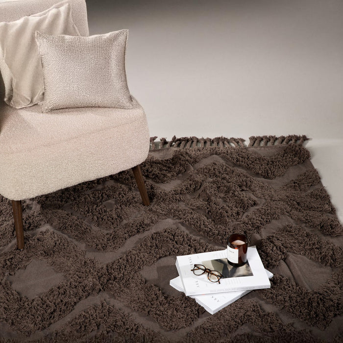 Fjôrd - Vloerkleed Bruin - 200x300cm - Hilma