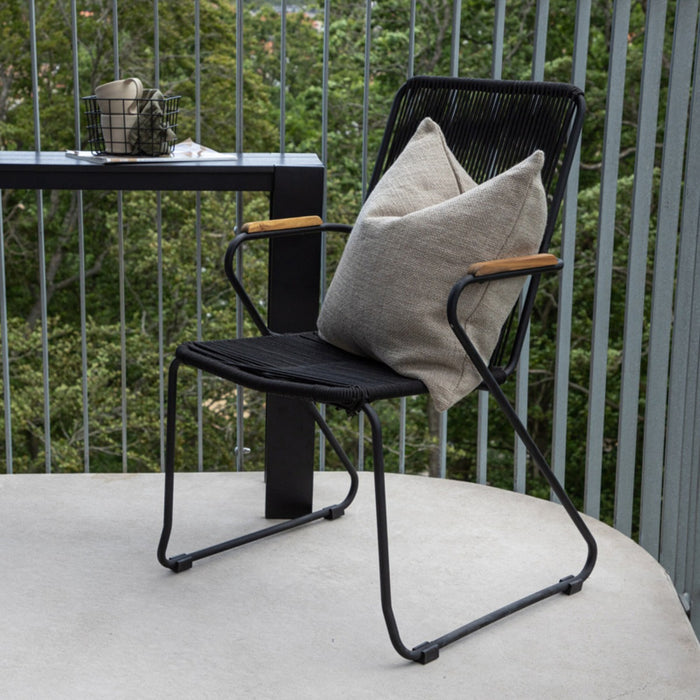 Fjôrd - Tuinstoel Zwart - Touw - Bois