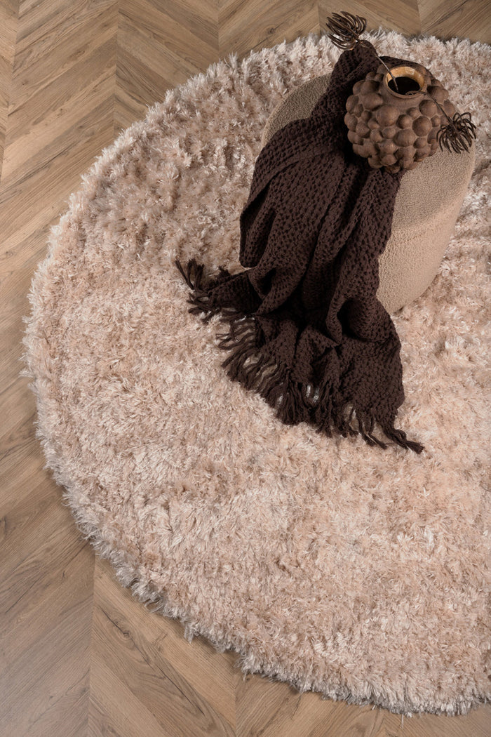 Fjôrd - Vloerkleed Beige - Ø200cm - Natta