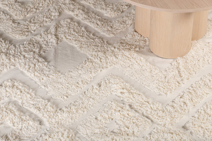 Fjôrd - Vloerkleed Wit - 200x300cm - Hilma