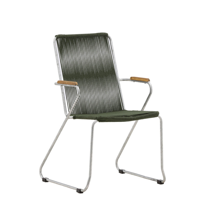 Fjôrd - Tuinstoel Groen - Touw - Bois - Set van 2