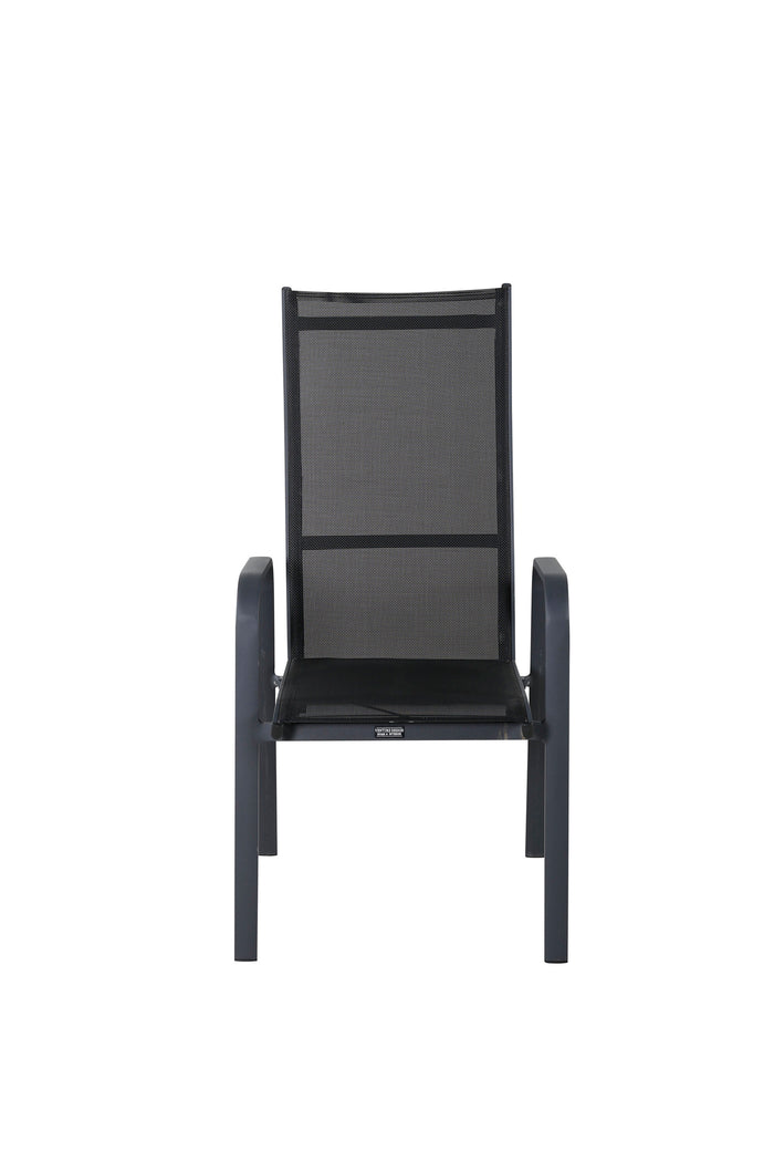 Fjôrd - Tuinstoel Zwart - Copacabana - Set van 2