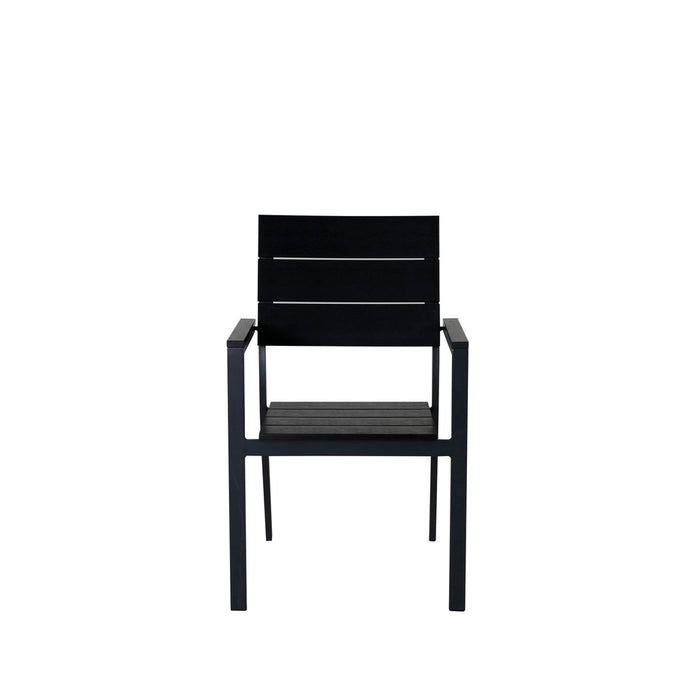 Fjôrd - Tuinstoel Zwart - Aluminium - Levels - Set van 2