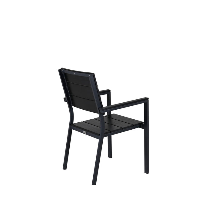 Fjôrd - Tuinstoel Zwart - Aluminium - Levels - Set van 2