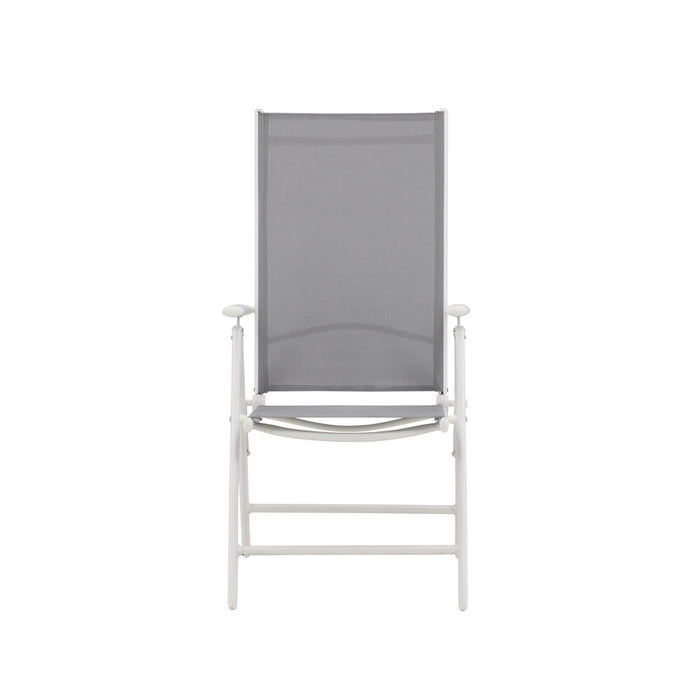 Fjôrd - Tuinstoel Wit|Grijs Verstelbaar - Break - Set van 2