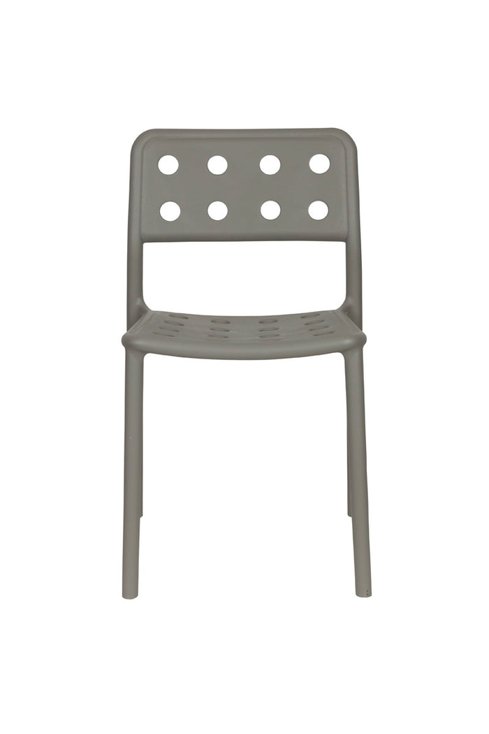 Housecraft Living Tuinstoel Grijs - 53x46x80cm - Serra - Set van 4