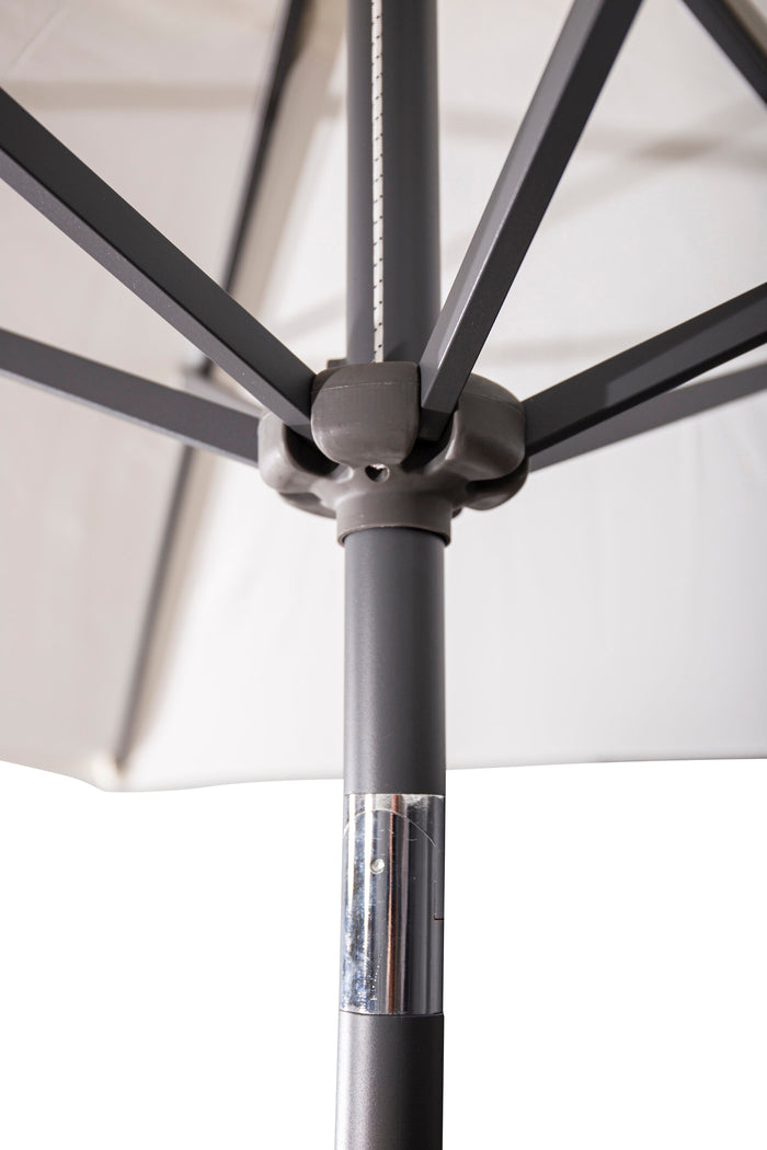 Fjôrd - Parasol Wit 3m - Stof - Leeds