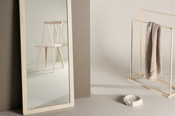 Fjôrd - Grote Spiegel Whitewash - 60x193cm - Memphis