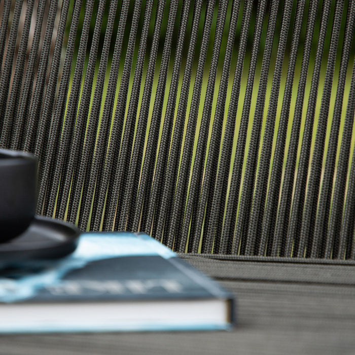 Fjôrd - Tuinstoel Donkergrijs - Touw - Bois - Set van 2