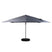 Fjôrd - Parasol Donkergrijs 3x3m - Leeds