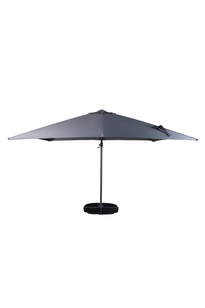 Fjôrd - Parasol Donkergrijs 3x3m - Leeds