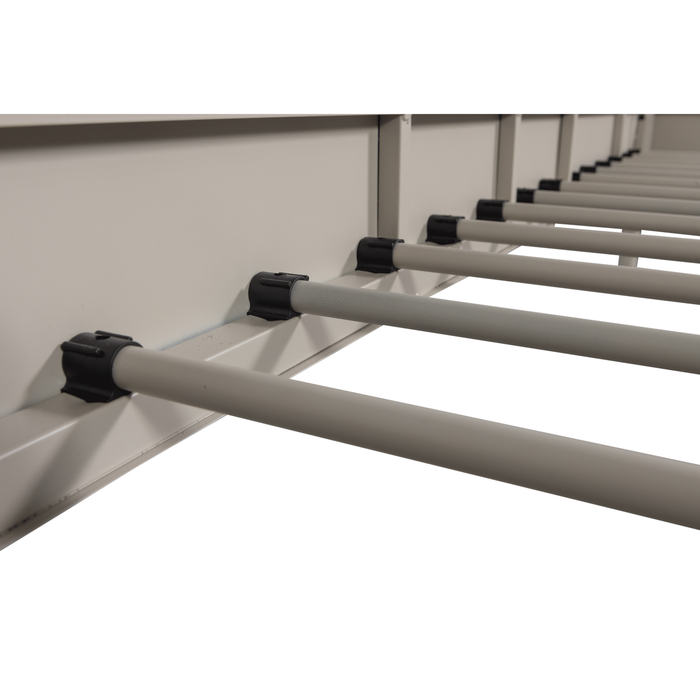 WOOOD Mata 1-Persoonsbed - Metaal - Zand - 90x208x95