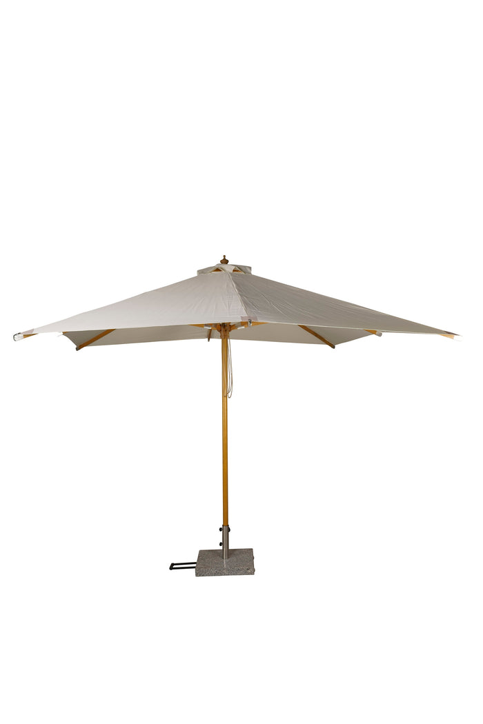 Fjôrd - Parasol Wit 3x3m - Hout - Naxos