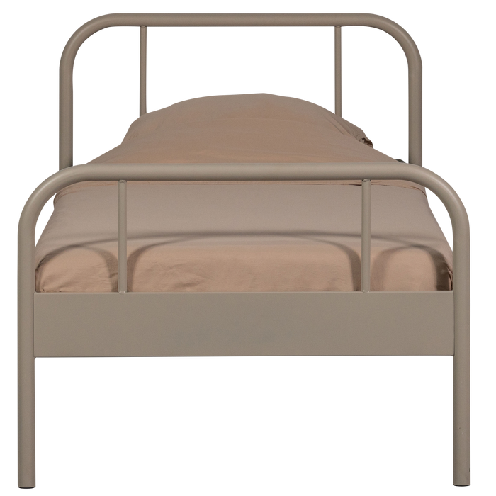 WOOOD Mata 1-Persoonsbed - Metaal - Zand - 90x208x95