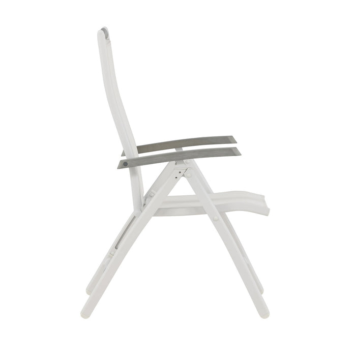 Fjôrd - Tuinstoel Wit Verstelbaar - Albany - Set van 2