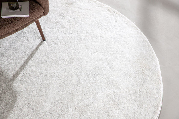 Fjôrd - Vloerkleed Wit - Ø200cm - Undra