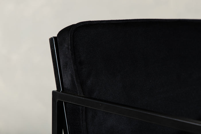 Fjôrd - Eetkamerstoel Zwart - Velvet - Richmond