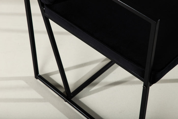 Fjôrd - Eetkamerstoel Zwart - Velvet - Richmond