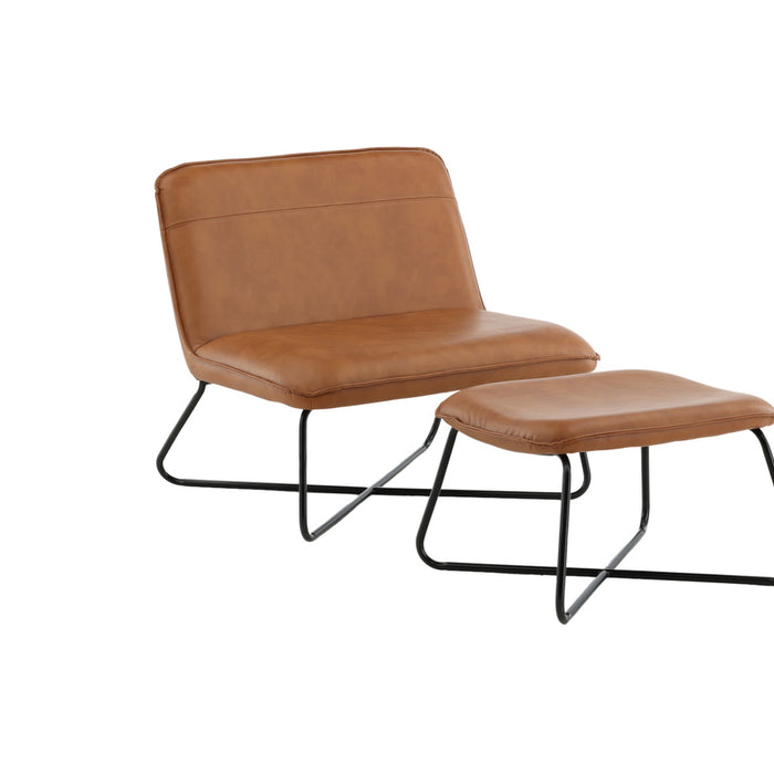 Fjôrd - Fauteuil Bruin - Pu leer - X-lounge