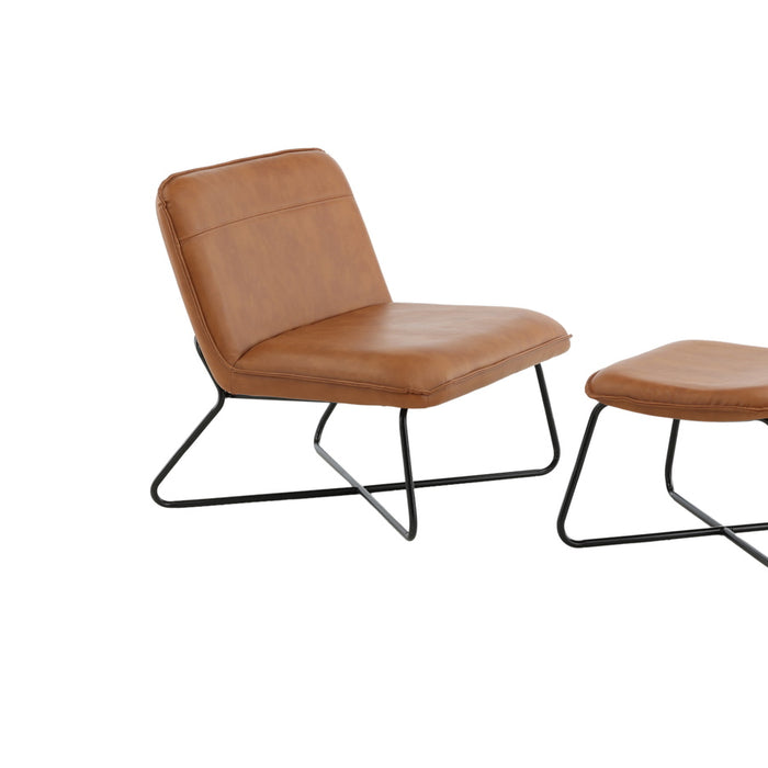 Fjôrd - Fauteuil Bruin - Pu leer - X-lounge