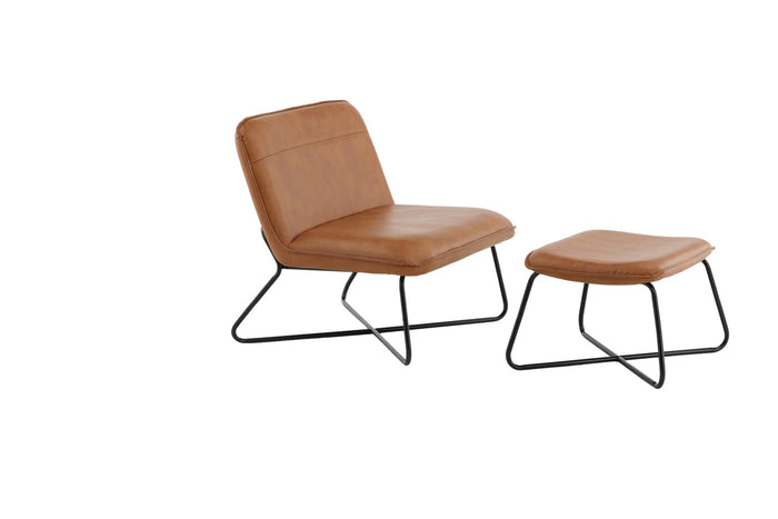 Fjôrd - Fauteuil Bruin - Pu leer - X-lounge