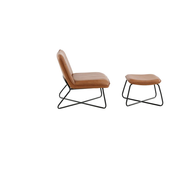 Fjôrd - Fauteuil Bruin - Pu leer - X-lounge