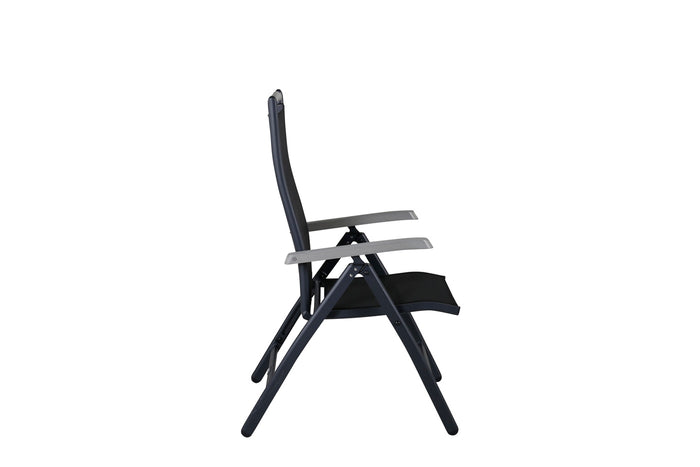 Fjôrd - Tuinstoel Zwart Verstelbaar - Albany - Set van 2