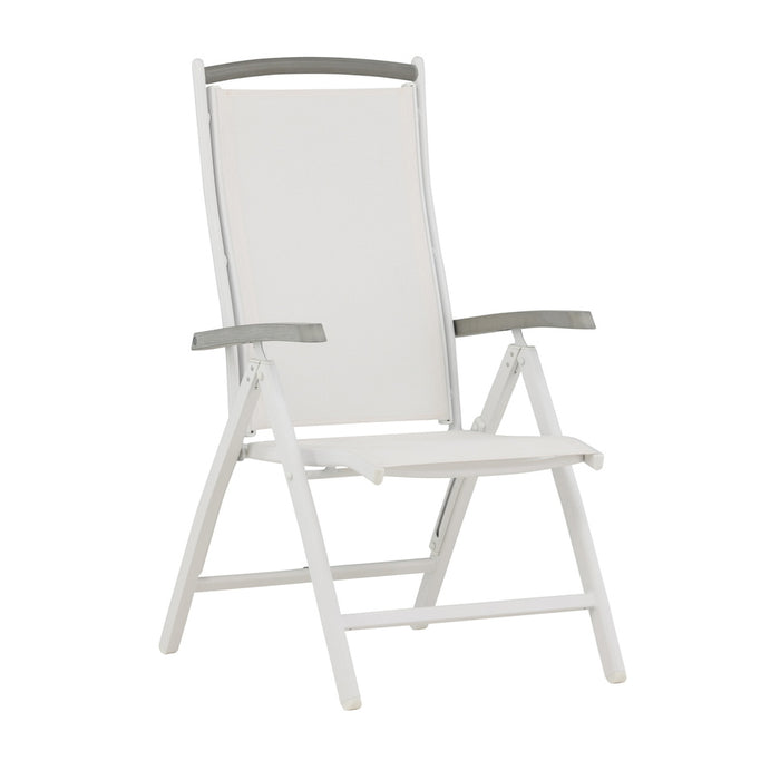 Fjôrd - Tuinstoel Wit Verstelbaar - Albany - Set van 2