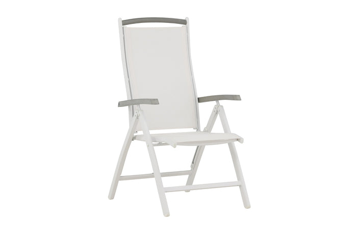 Fjôrd - Tuinstoel Wit Verstelbaar - Albany - Set van 2