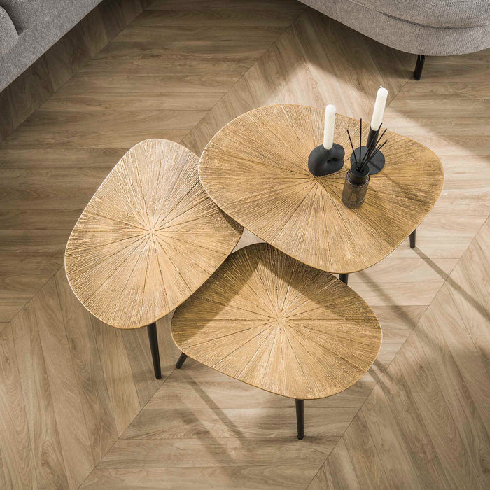 Giga Meubel - Salontafel Brons - 62x51x43cm - Set Van 3 - Ray