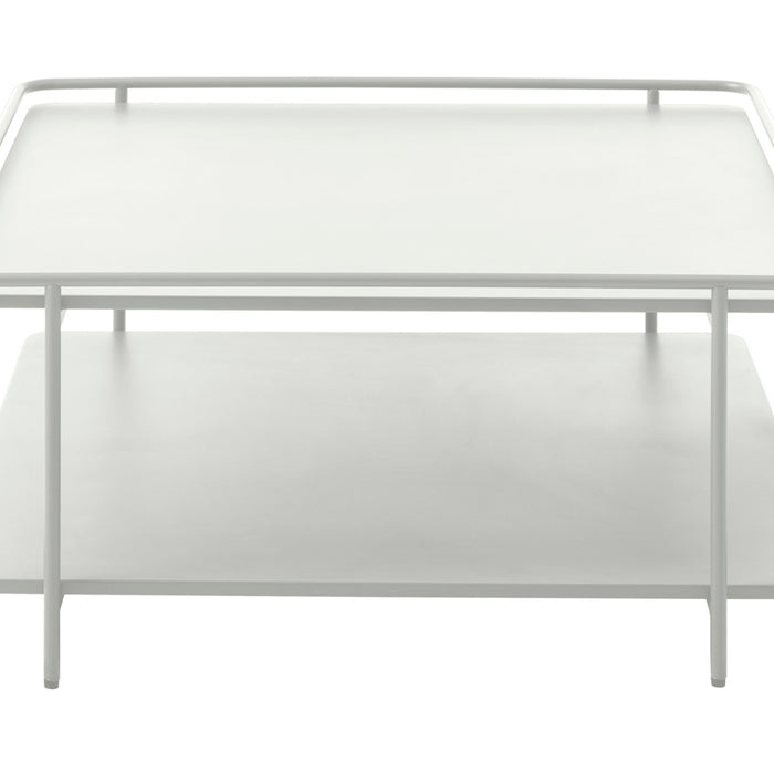 Giga Living - Salontafel Wit Metaal - 75x75x34,3cm - Yuba