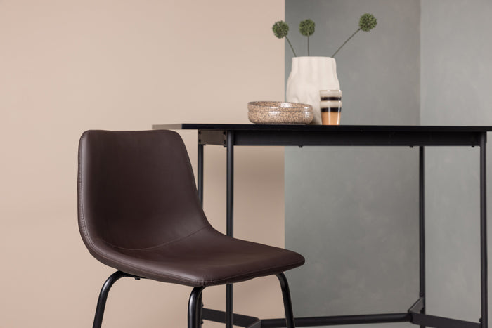 Fjôrd - Barkruk Donkerbruin - PU - Alexi - Set van 2