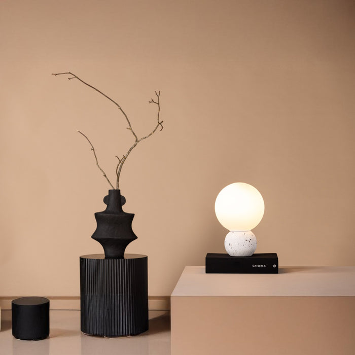 Fjôrd - Tafellamp Wit - Glas - Metz