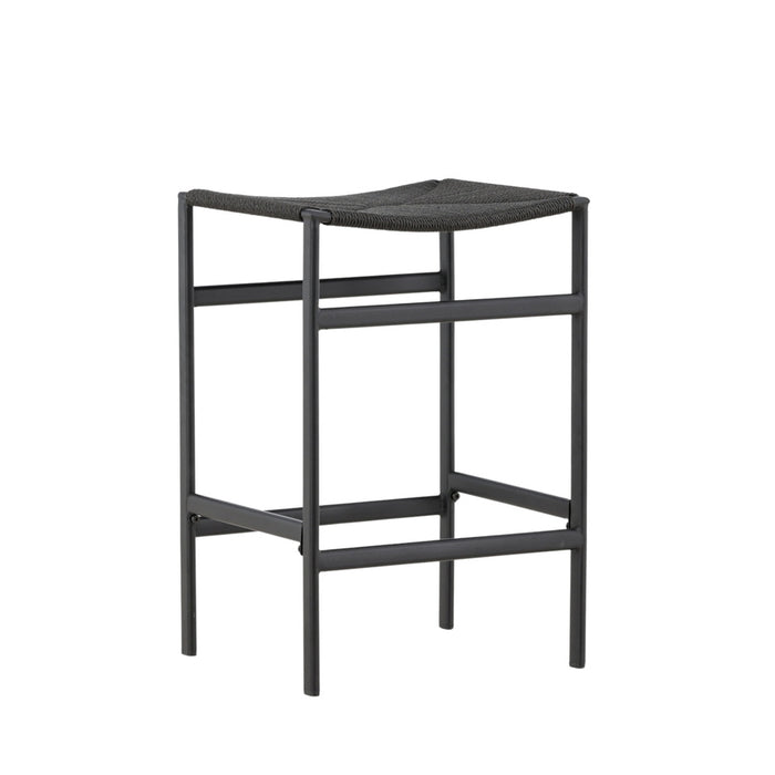 Fjôrd - Barkruk Zwart - Touw - Polly