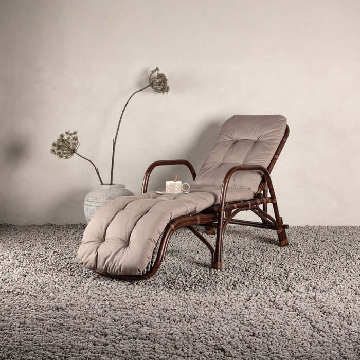 Fjôrd - Ligbed Donker Walnoot|Beige - Nella