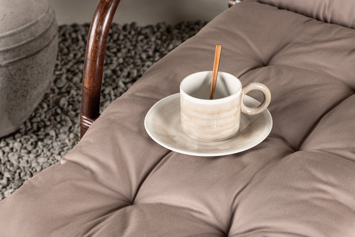 Fjôrd - Ligbed Donker Walnoot|Beige - Nella