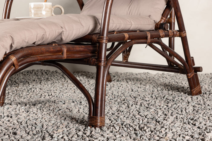 Fjôrd - Ligbed Donker Walnoot|Beige - Nella