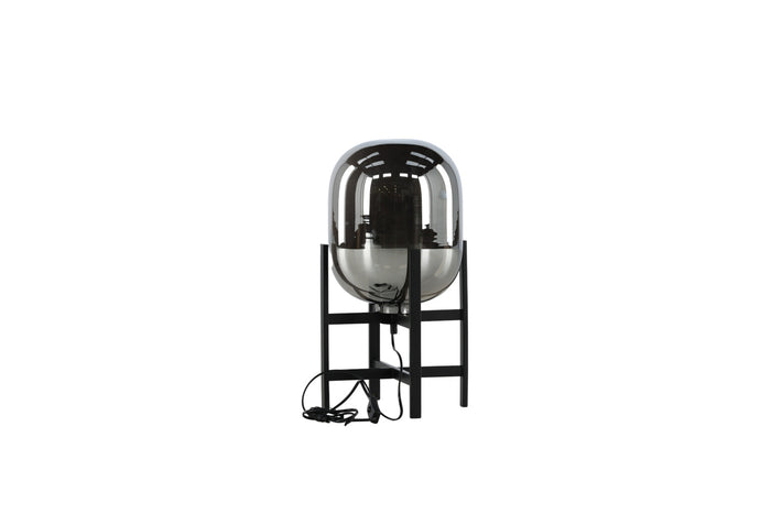 Fjôrd - Tafellamp Zwart Amber - Metaal - Altair