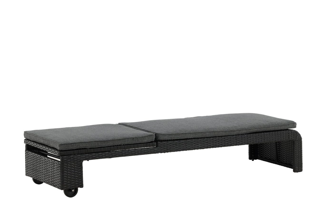 Fjôrd - Lounge Ligbed Zwart|Grijs - London