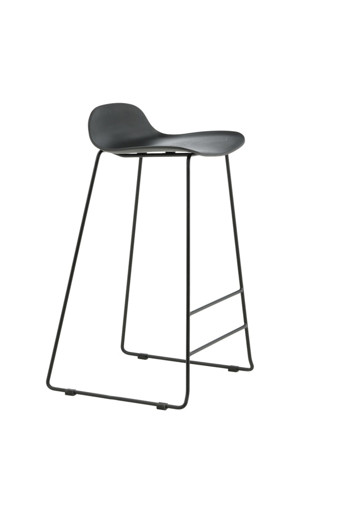 Fjôrd - Barkruk Zwart - Plastic - Wave - Set van 2