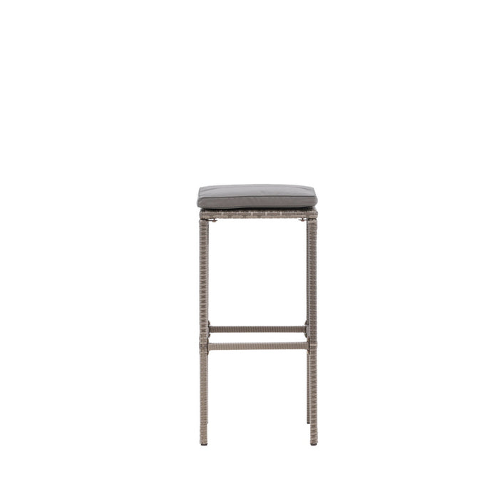 Fjôrd - Outdoor Barkruk Grijs - Wicker - Alo