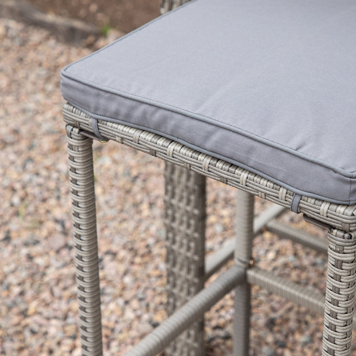 Fjôrd - Outdoor Barkruk Grijs - Wicker - Alo