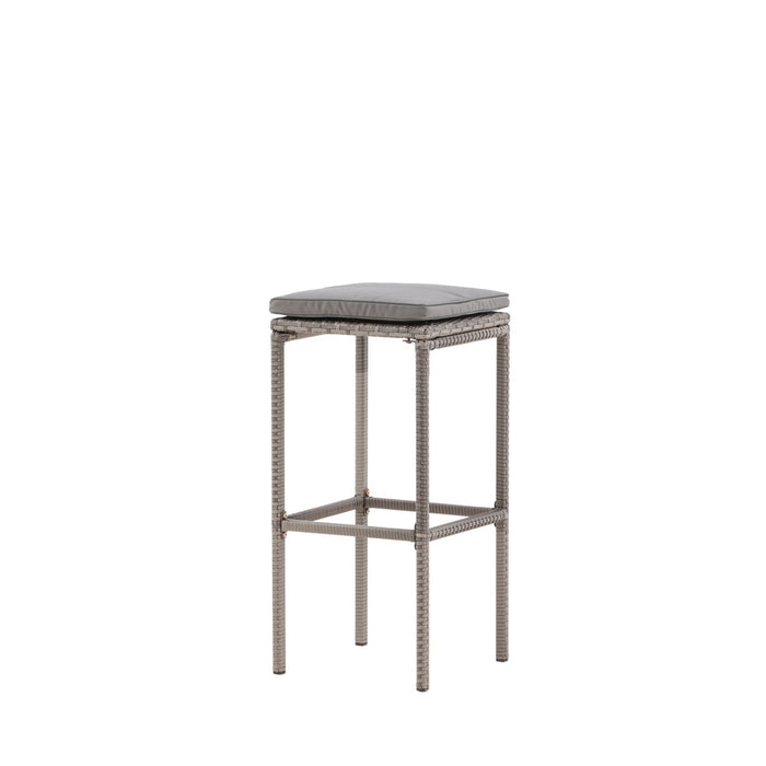 Fjôrd - Outdoor Barkruk Grijs - Wicker - Alo