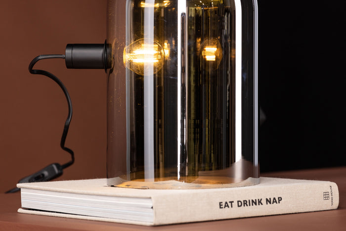 Fjôrd - Tafellamp Smoked - Glas - Quentin