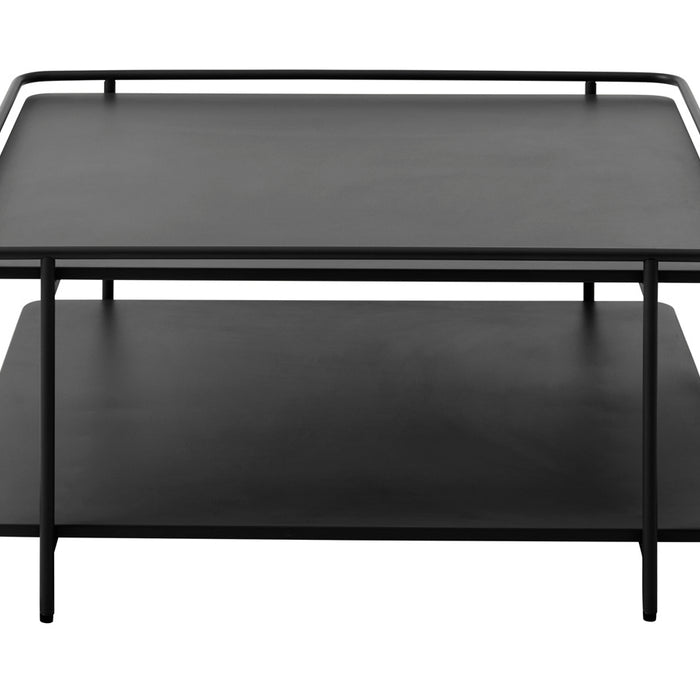 Giga Living - Salontafel Zwart Metaal - 75x75x34,3cm - Yuba