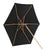 Fjôrd - Parasol Zwart 250cm - Tilt - Corypho