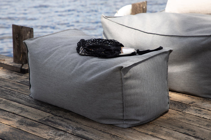 Fjôrd - Outdoor Poef Donkergrijs - Stof - Redang