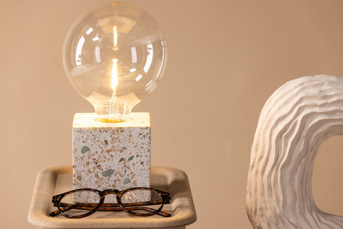 Fjôrd - Tafellamp Grijs - Glas - Rilche