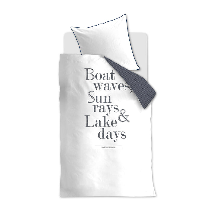 Riviera Maison - DE RM Lake Days navy 155x220 - Donkerblauw